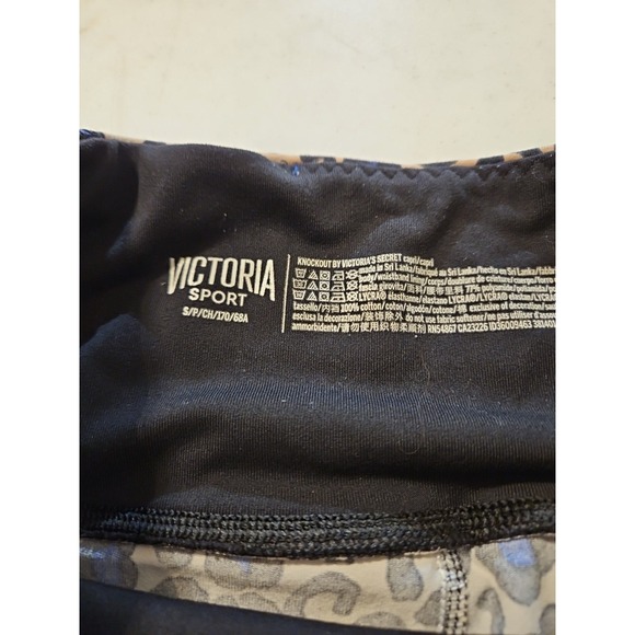 Victoria's Sport Knockout Cheetah Print Cari Legging Pockets Size Small (A1181 - Picture 3 of 6